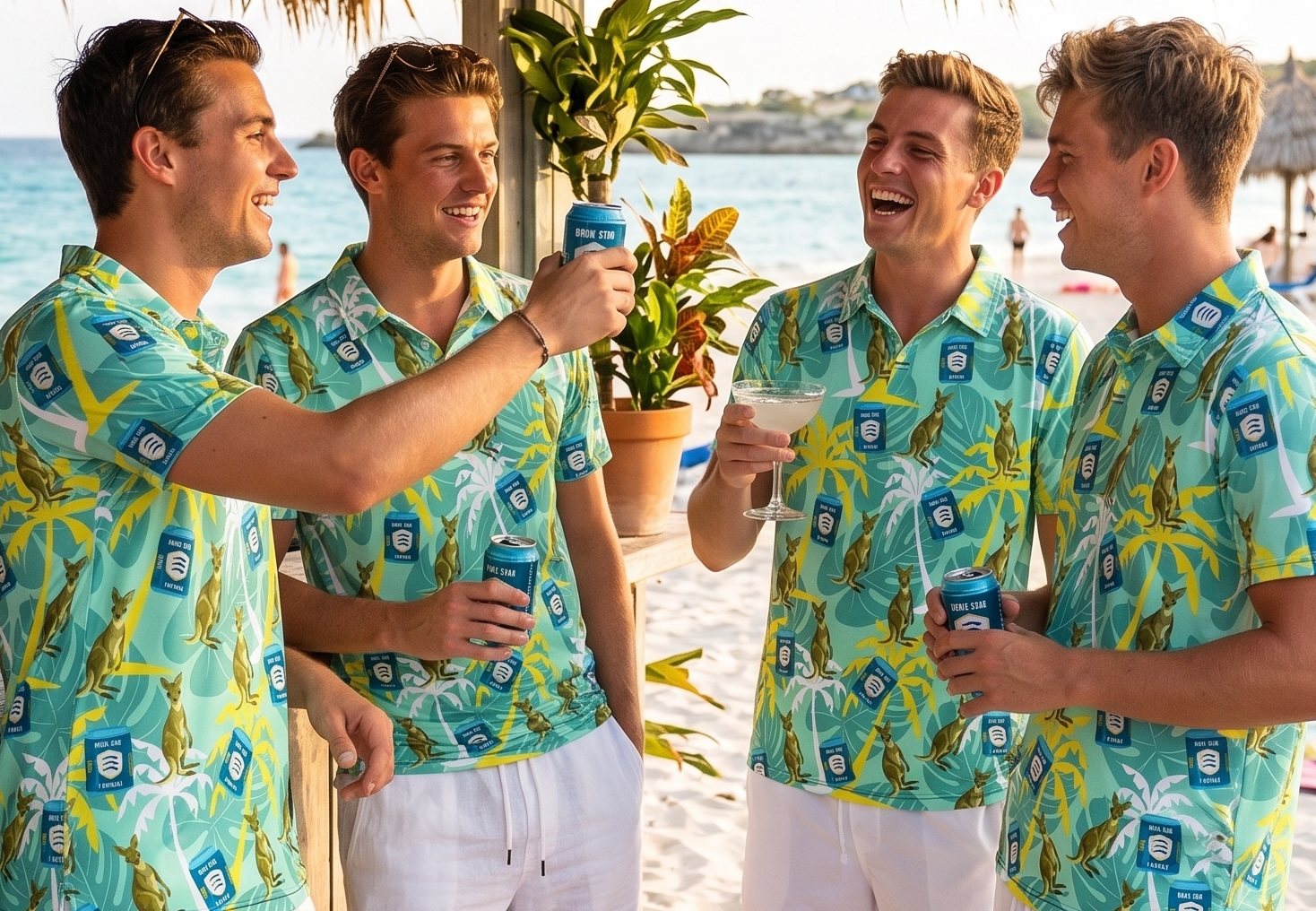 Australian Touring & Social Clubs club members wearing custom The Clobber Club shirts