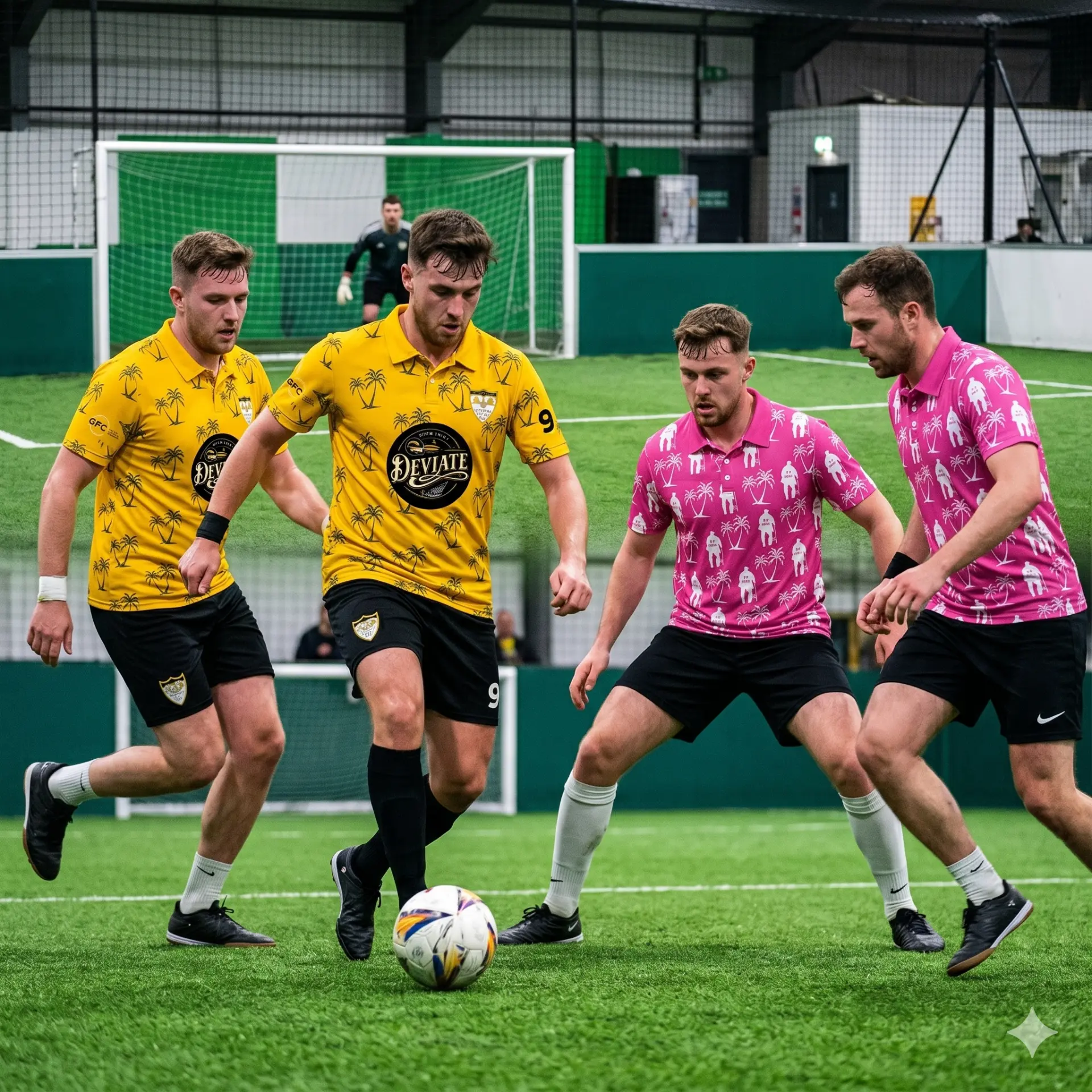 Australian Football / Soccer club members wearing custom The Clobber Club shirts