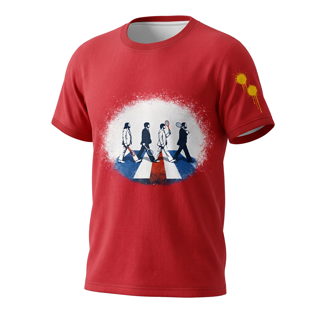 Mockup of the British Club Squash Section 2026 tee